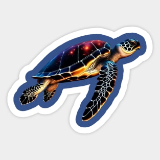 Cosmic Sea Turtle 1 Sticker